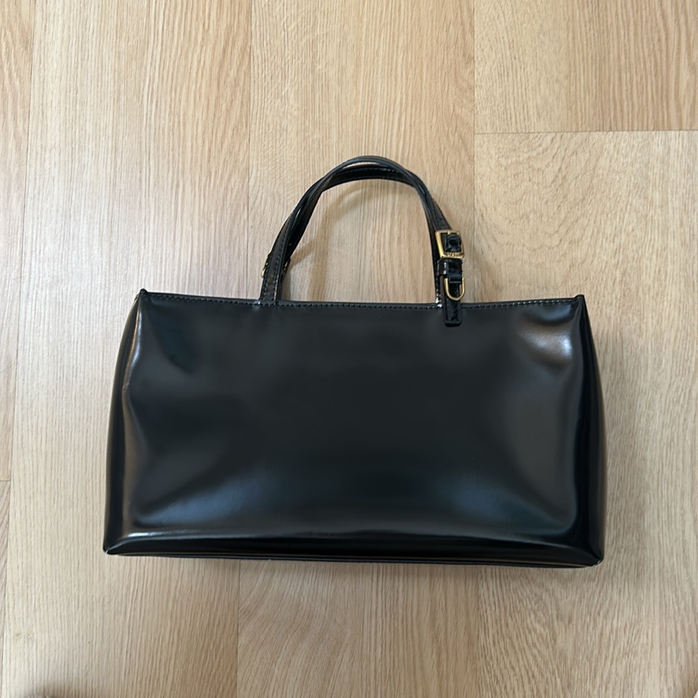 STAUD Black Patent Leather Shoulder Bag - Picture 2 of 6